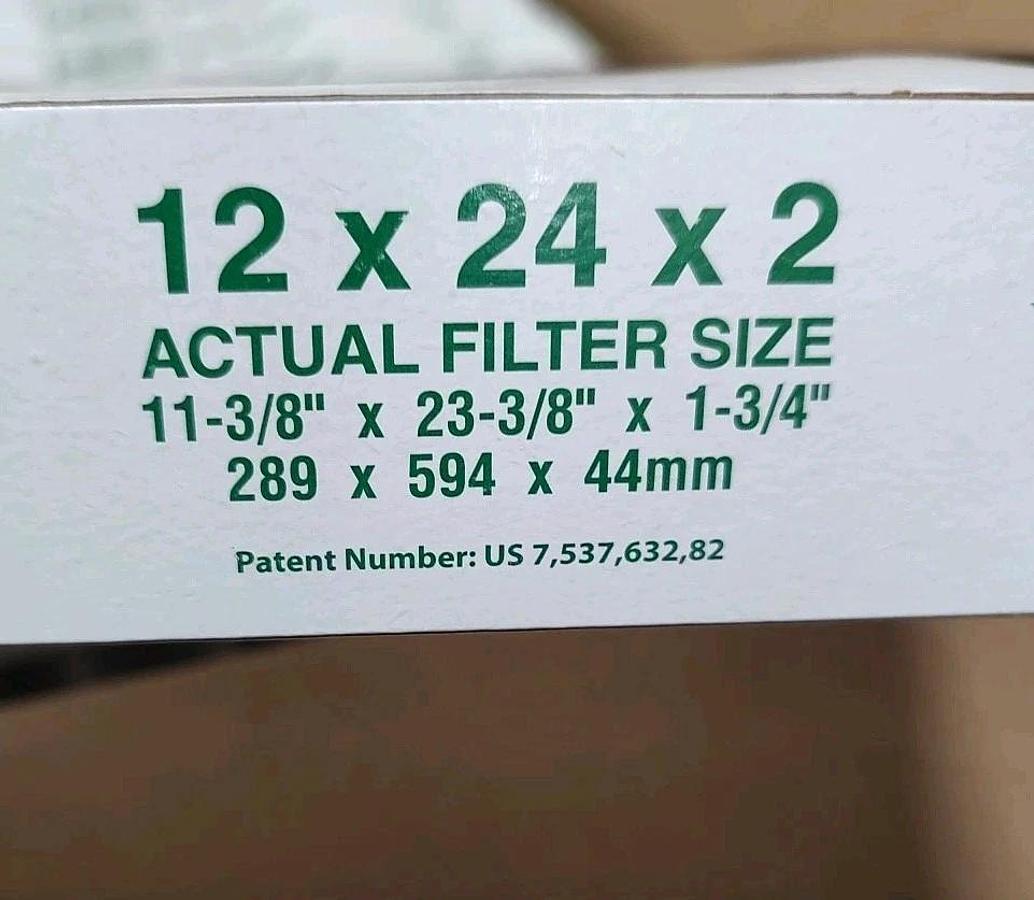 NEW Case of12 AirGuard XP-STD2-210 12x24x2 Xtreme Plus MERV8 HVAC Filter 0474810