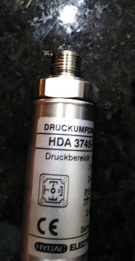 NOS HYDAC HDA 3745-E-100-00 PRESSURE TRANSDUCER 100bar