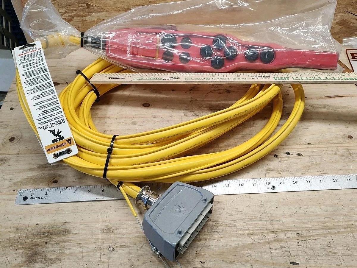 NEW Kone Cranes Control Pendant,POQ1022R 55314717 8 Button, 26ft 10in Length