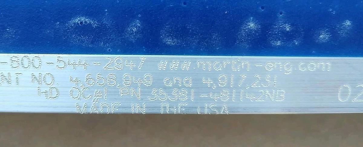 NEW MARTIN 35381-481142NB NAVY BLUE 42 inch Replacement Urethane Belt Cleaner