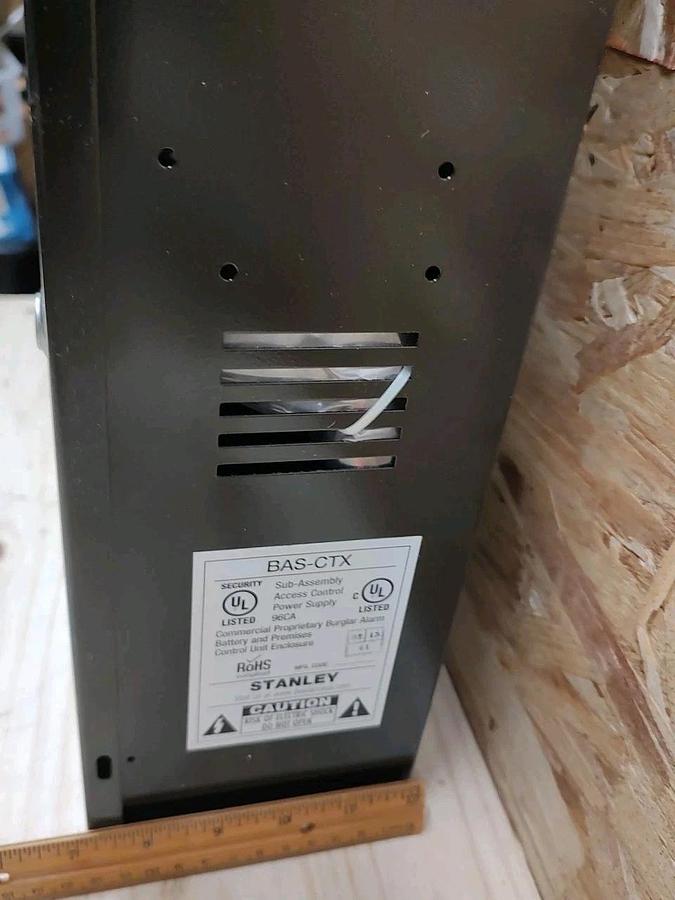 New Stanley BAS-CTX Sub-assembly access control power supply BLACK Lock Box