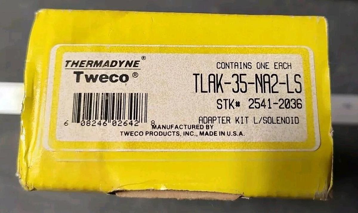 NEW in Box THERMADYNE TWECO TLAK-35-NA2-LS ADAPTER KIT 2541-2036 W/O Solenoid