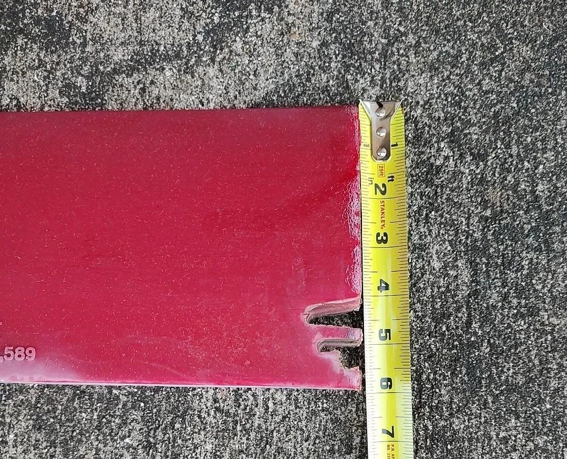NOS Gordon Saber Blade For 60” conveyor  belt cleaner / scraper RED 58" Long