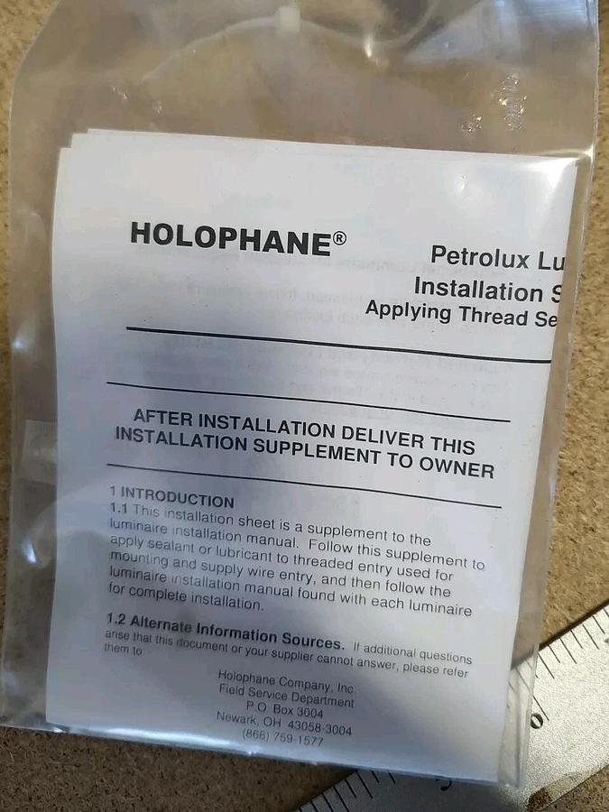NEW Holophane Petrolux LED PLED2 10000LM WET LOCATION High Bay Fixture - WHITE