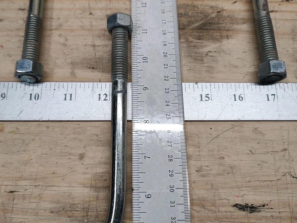 LOT Of 2 NEW 6" Pipe U-Bolt 1/2"-13 Thread Carbon Steel
