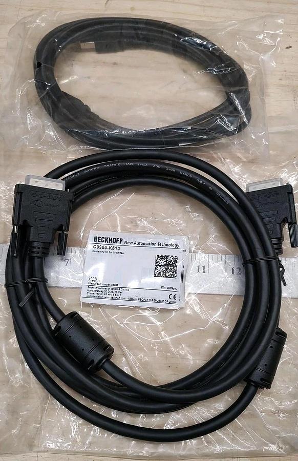 NEW Beckhoff C9900-K513 Connection Kit for CP69xx panel, 3M DVI & 3M USB cables
