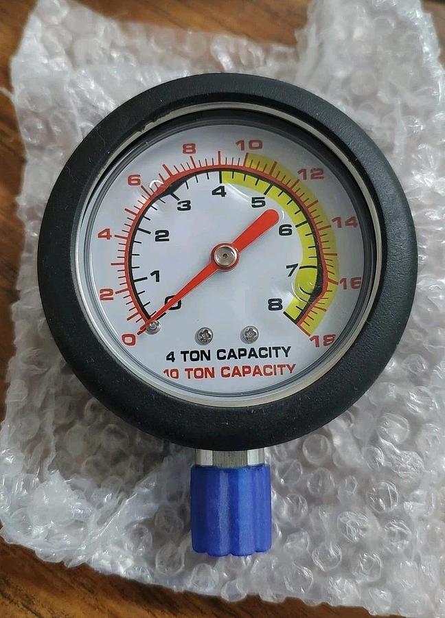NEW Sunex  PRESSURE GAUGE FOR 4 And 10 TON KITS