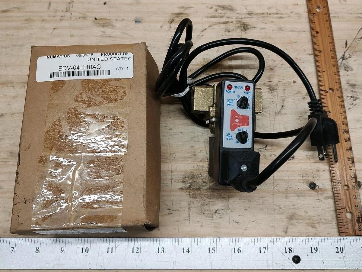 NEW ASCO Numatics EDV-04-110AC 2-way NC electrically activated solenoid valve