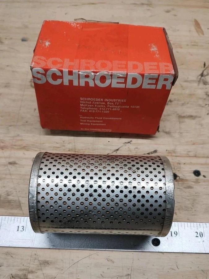 NOS Lot of 1 Genuine Schroeder C10 Filter element - 10 Micron Filter Element