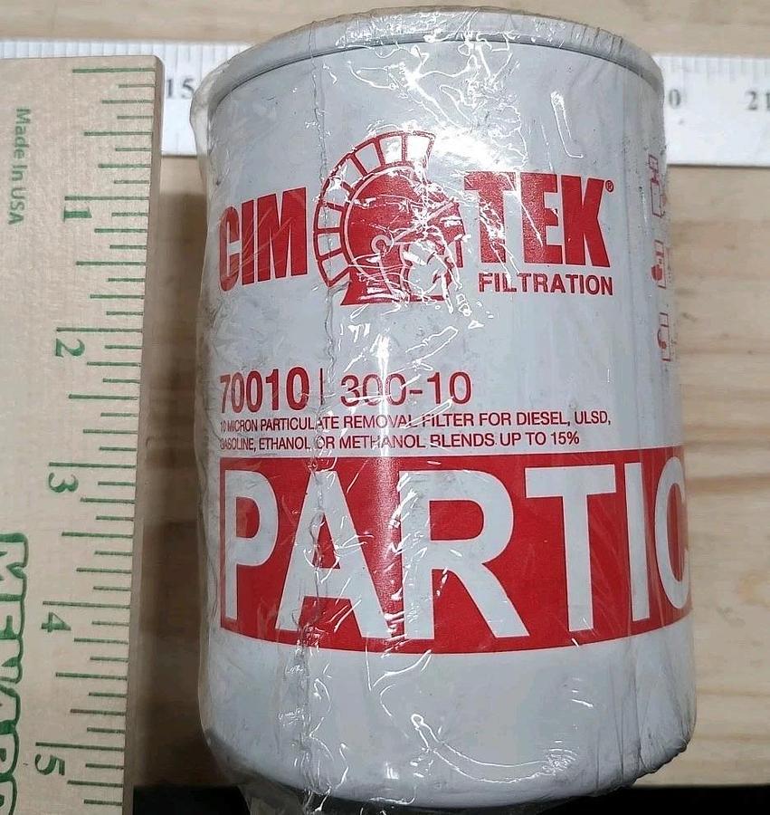 NEW Cim-Tek 70010 300-10, Particulate Filter 10 Micron Gas Diesel ULSD Ethanol