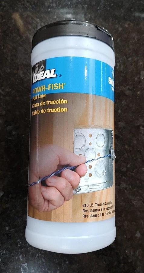 NEW and unused Ideal 31-348 Powr-Fish Pull Line 210lb. tensile strength x 500ft