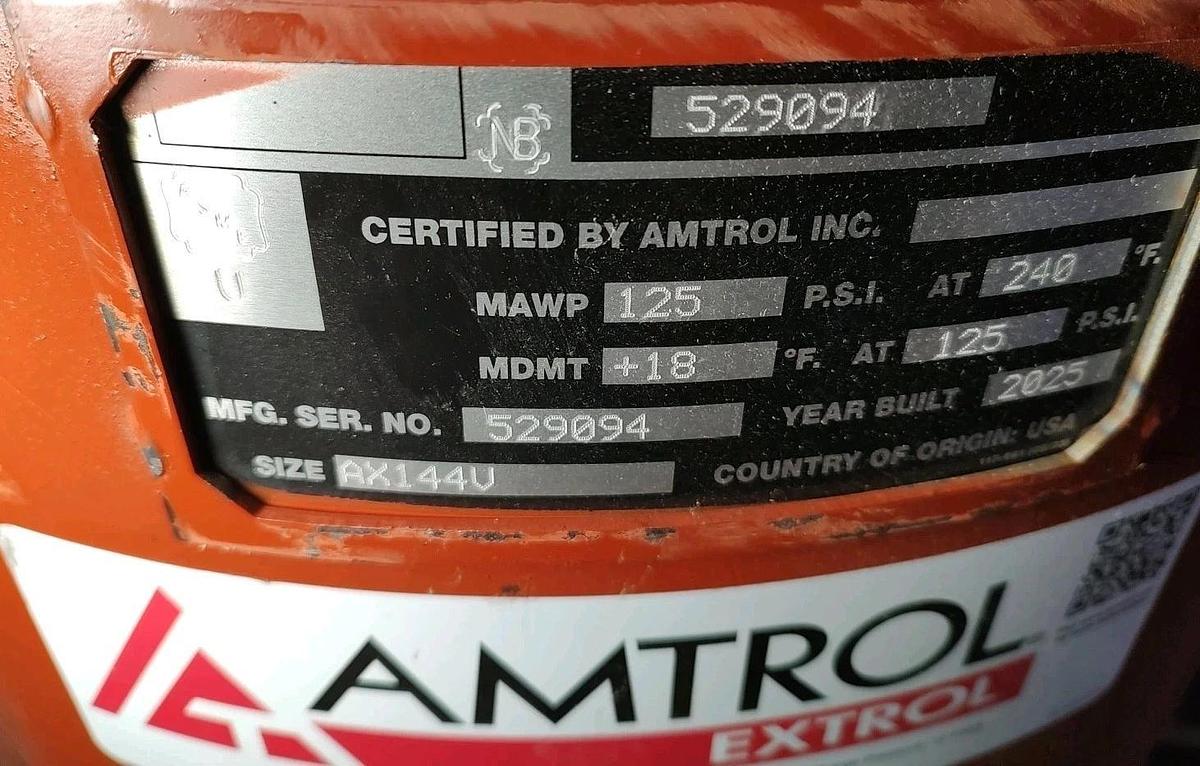 NEW AMTROL EXTROL AX144V 77-gallon AMSE Vertical Hydronic EXPANSION TANK 125psi