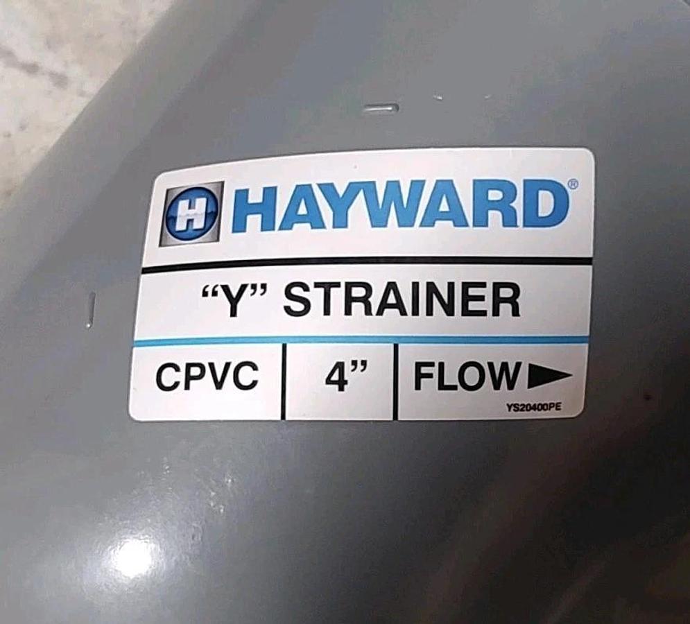 NEW Hayward YS20400S 4" CPVC Y Strainer SOC FPM
