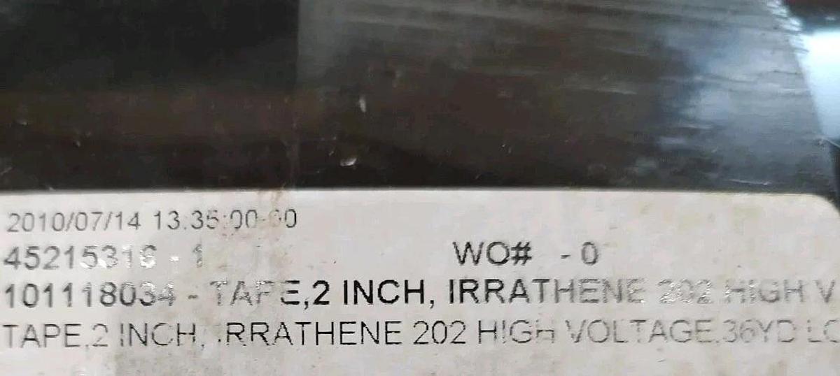 NOS LOT of 4 rolls Von Roll Isola IRRATHENE 202 High voltage tape 2" W x 36yds