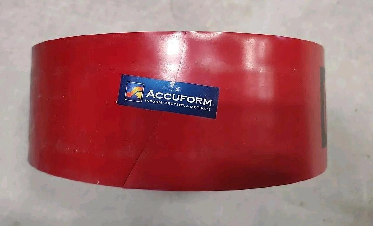 NEW - 1 Roll of 3" x 1000' 3 mil RED "DANGER ASBESTOS" Hazard Barricade Tape