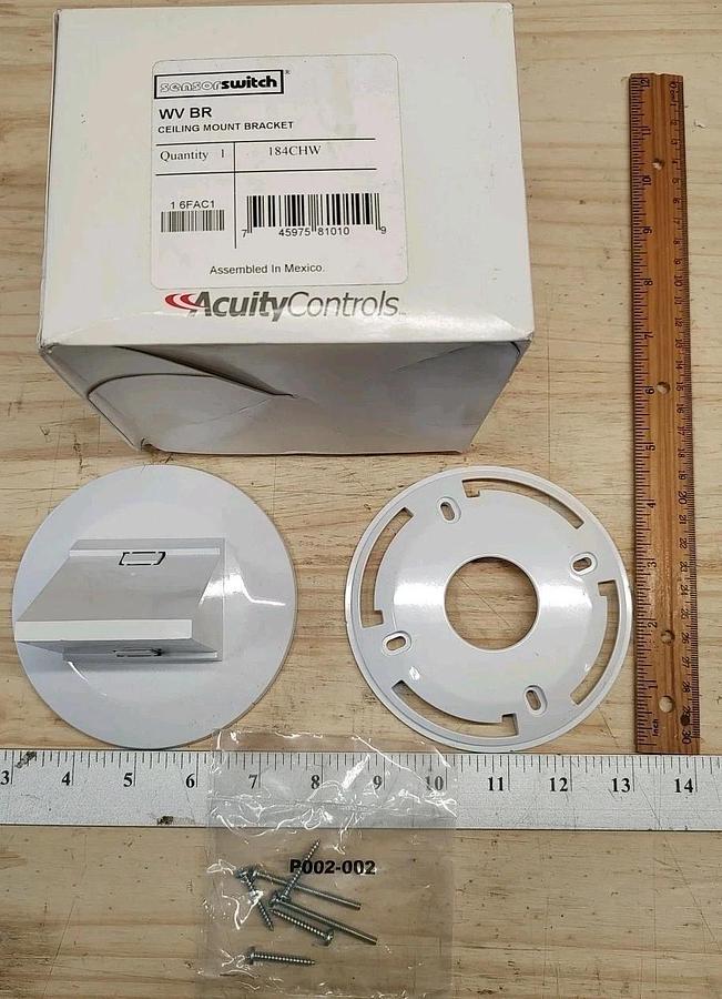 NEW AcuityControls WV BR Ceiling/Corner Mount Bracket, White 184CHW