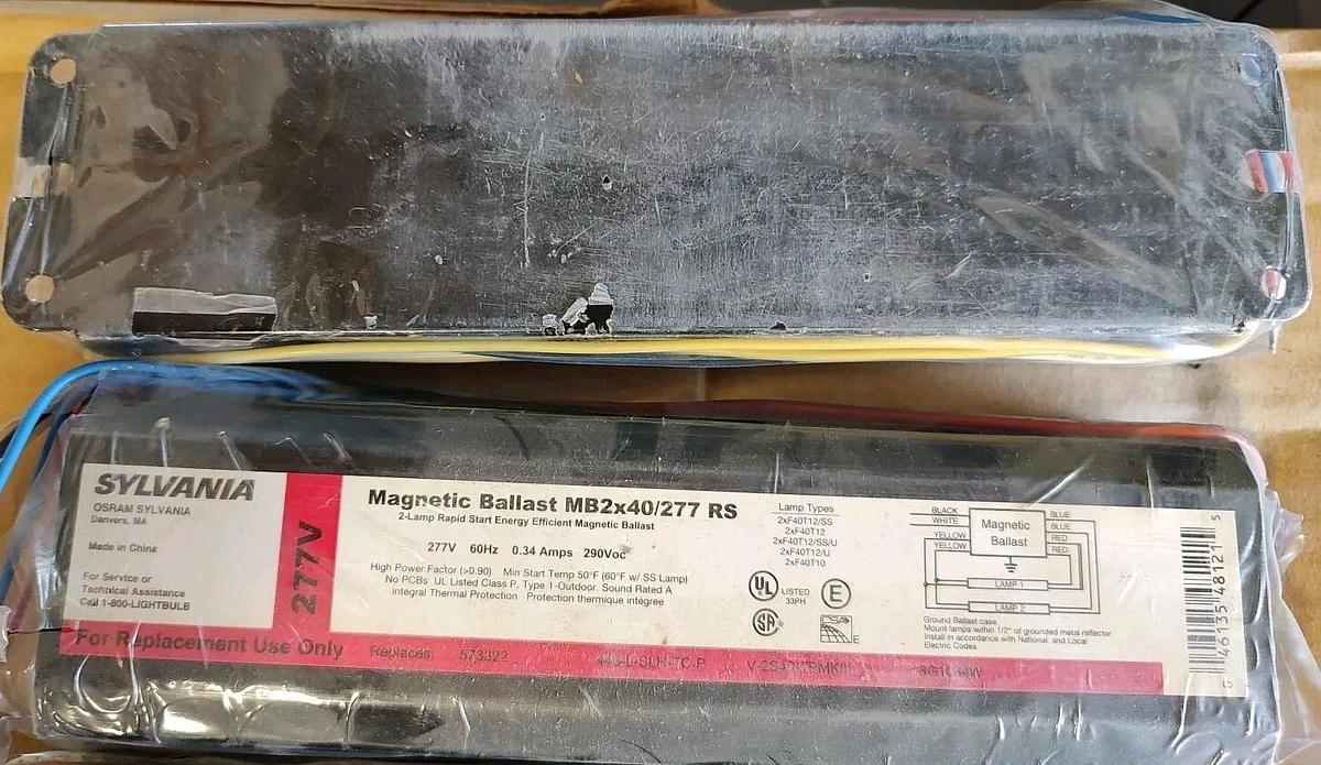 New Sylvania Osram Magnetic Ballast MB2x96/277 RS IS 277VAC