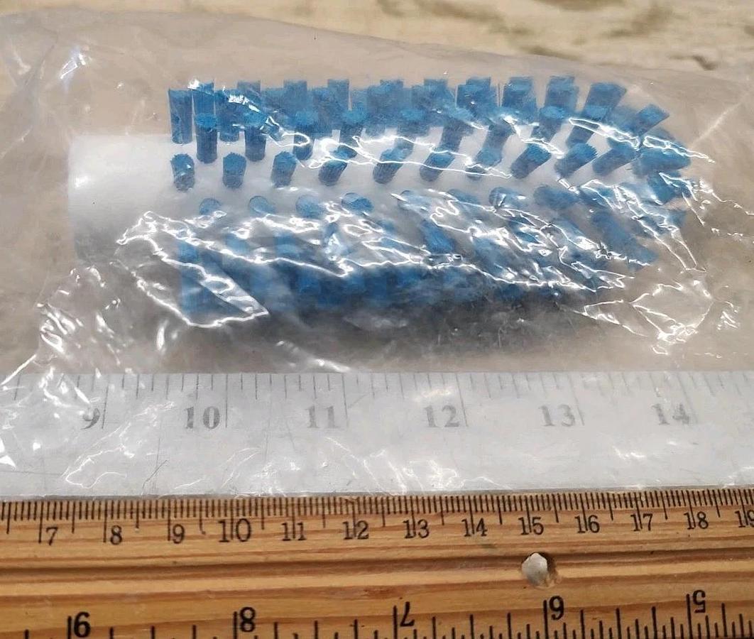 NEW Vikan 5380503 2" Pipe Cleaning Brush Head Blue, Stiff
