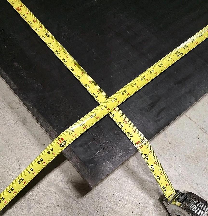 NEW & UNUSED Tivar 1000 Plate BLACK UHMW 48" X 48" X 1" Thick Sheet