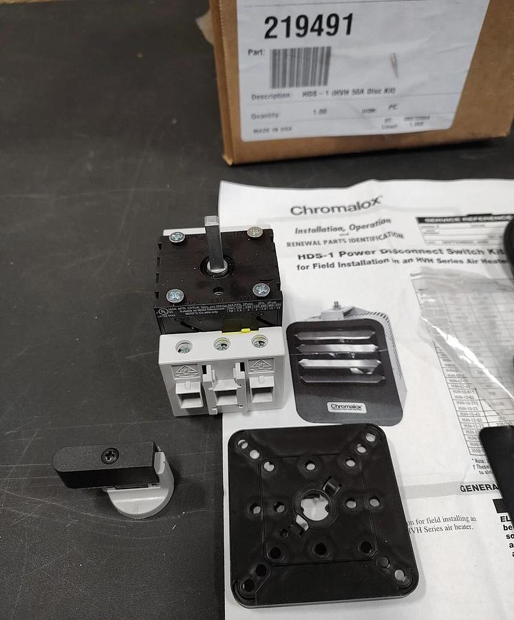 NEW in box Chromalox HDS-1 219491 Field Installable Disconnect Switch