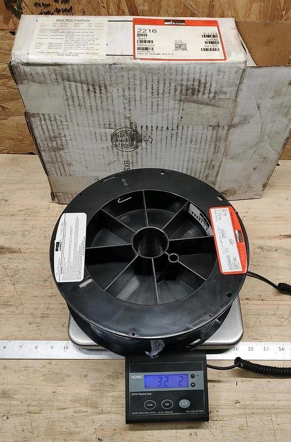 NEW Open Box Arcos 2216 Size .045" 30lb Spool Welding Wire ERNiFeMn-CI