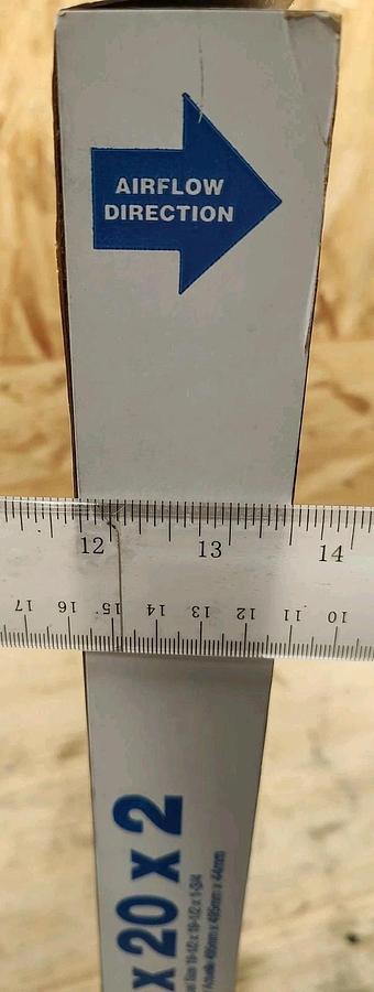 NEW Box Of 12 20"X20"X2" Pro Source 6222236 PLEATED AIR FILTER MERV 8 Wire Back