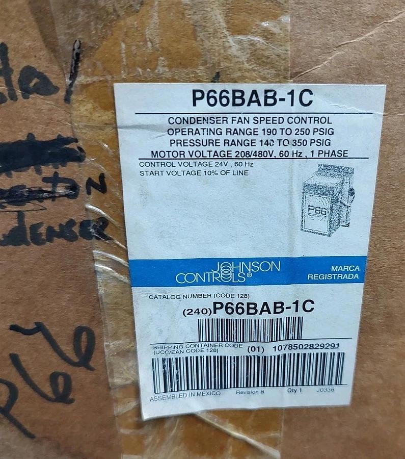 NEW in OPEN Box Johnson Controls P66BAB-1C TDR66A-4000 P66 Electronic Fan Speed