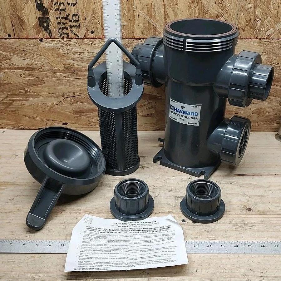 NEW 2" Hayward SB1200ST18 Simplex Basket Strainer PVC Socket/Thd Connectors