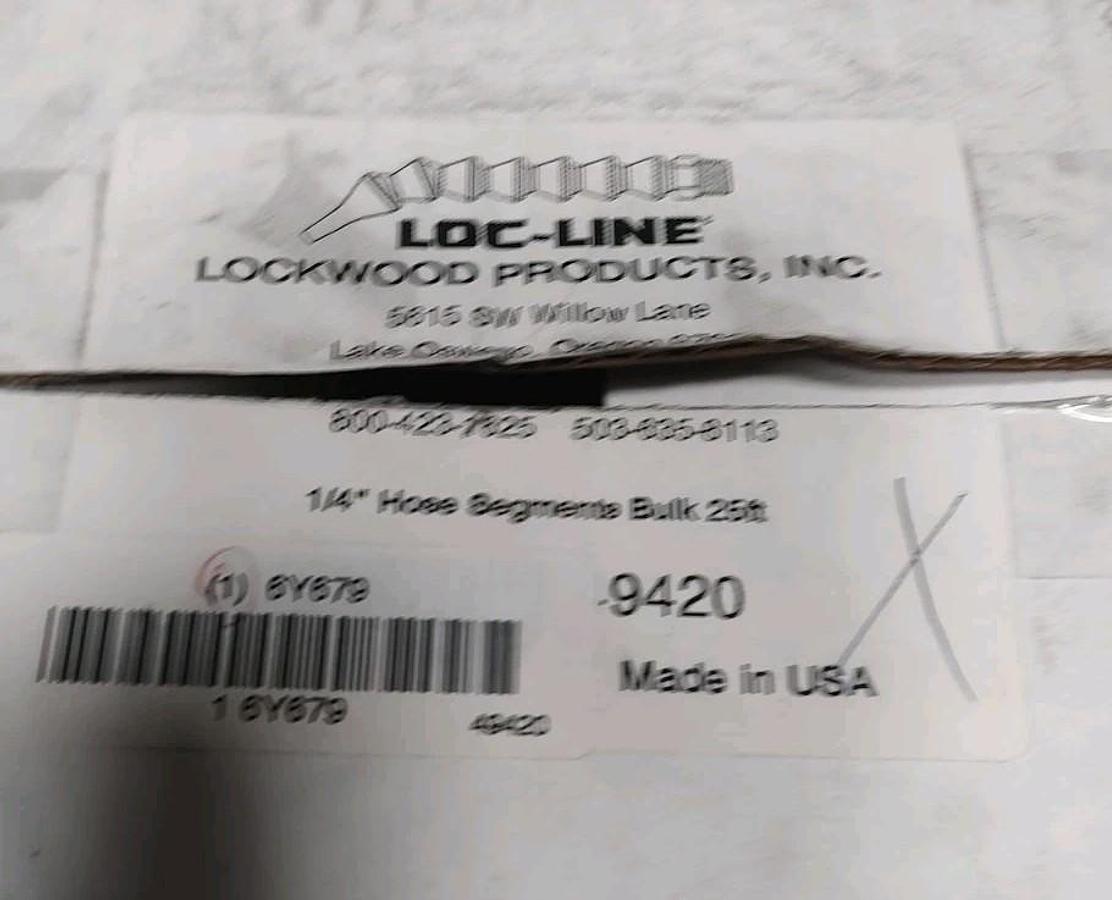 NEW Lot Of 55 Loc-Line 49420 1/4" X 6" BLUE Hose Segments Bulk OVER 25 Ft