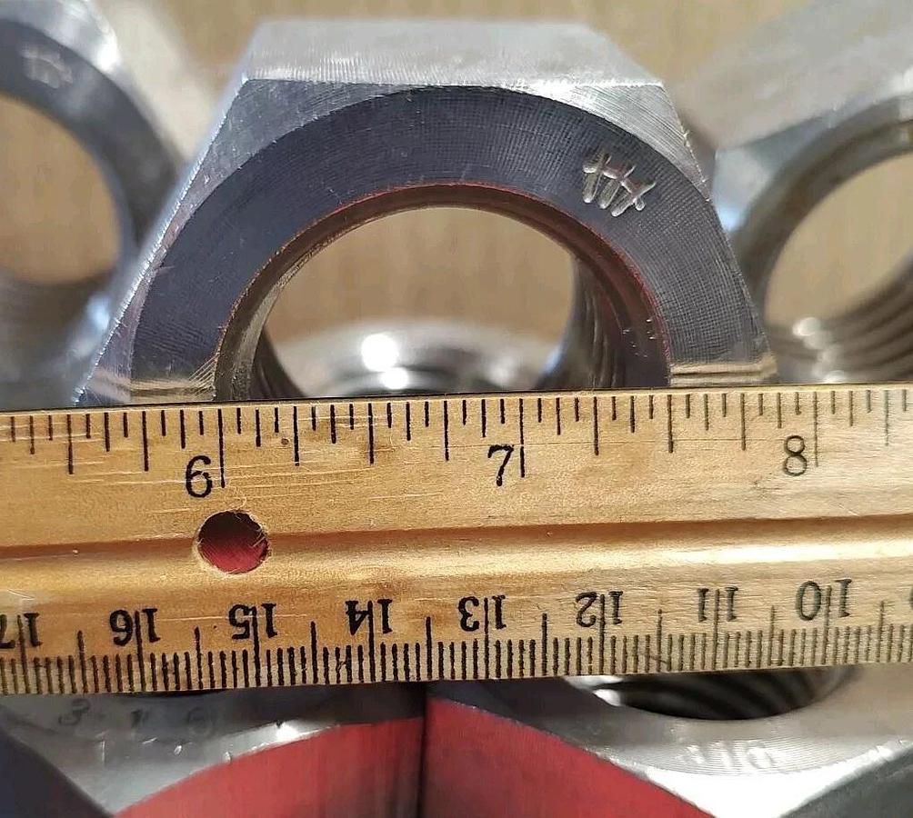 Lot Of 1 New & Never Used! 1-1/2"-6 NC 316 Stainless Steel Heavy Hex Nut
