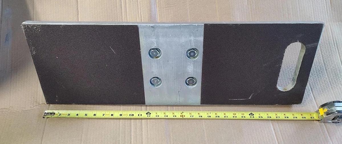 NEW GGS Guardrail System Base,30 in L x10 in x 70lb temporary guard rail 10K030
