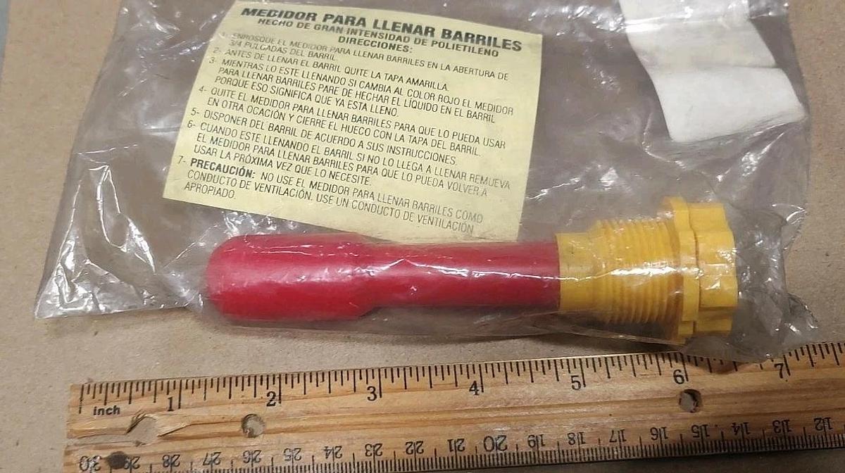 NEW Lot Of 1 JUSTRITE 08530 DRUM FILL GAUGE Threaded 3/4"npt