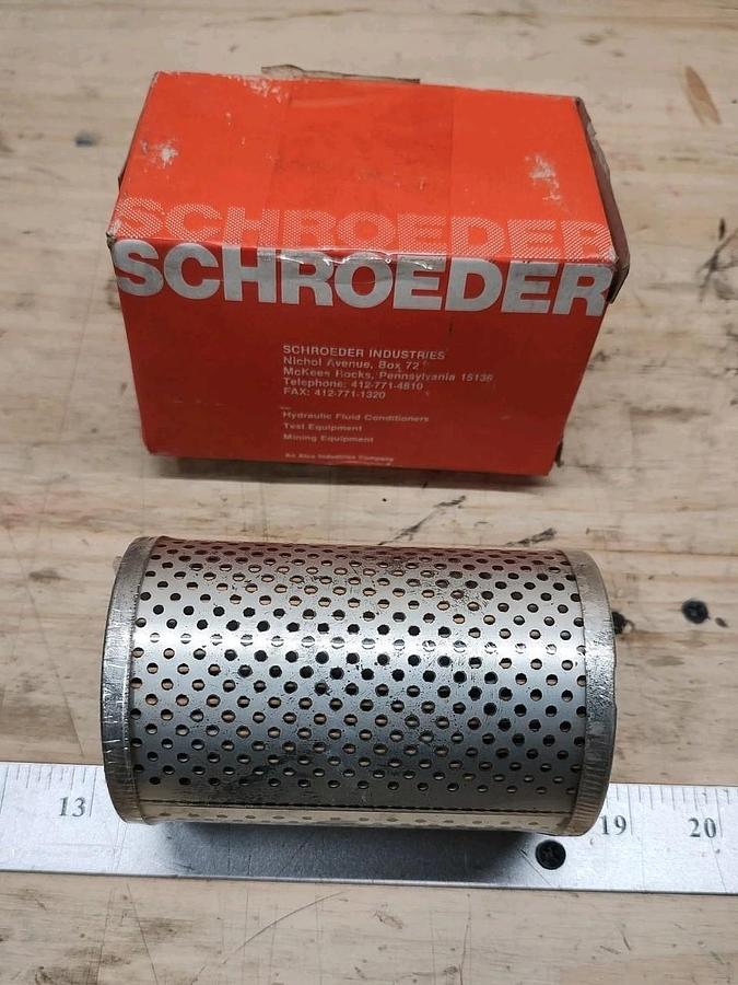 NOS Lot of 1 Genuine Schroeder C10 Filter element - 10 Micron Filter Element