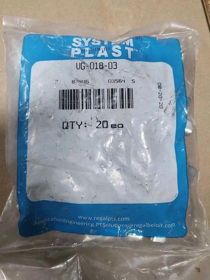 NEW Bag OF 20 SYSTEM PLAST VG-018-03 HEAVY DUTY RAIL CLIPS