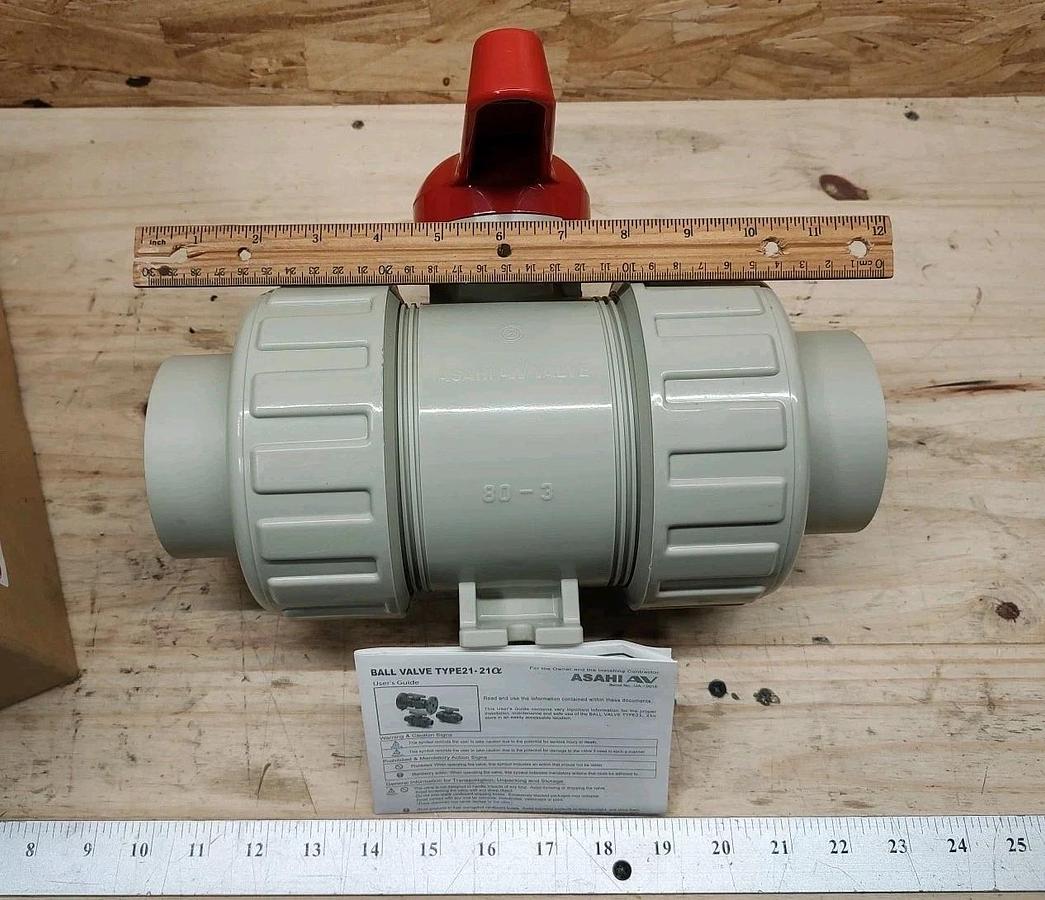 NEW ASAHI 3” Ball Valve Type 21 EPDM 16120030 Socket/spigot Ends