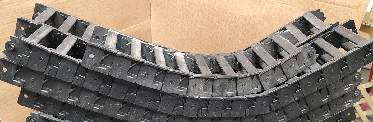 NEW Lot Of 12 FT (4pcs) Gleason Reel 252P-II HOSE CABLE CARRAIGE 4.25"X1.75"Int