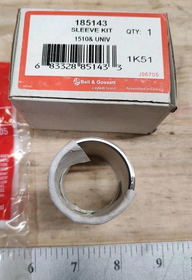 NEW Bell & Gossett 185143 Stainless Steel Shaft Sleeve Kit 1510 Replaces 185142