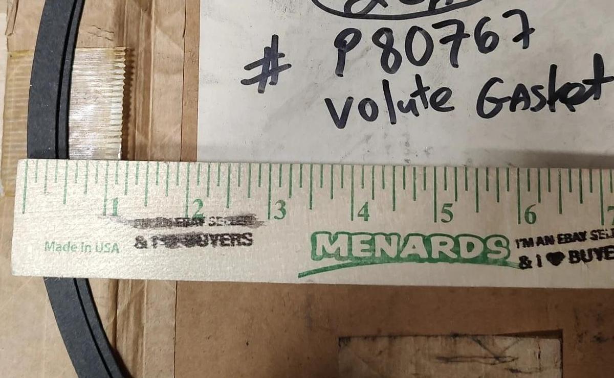 NOS Bell & Gossett P80767 Volute Gasket for Series 1510, 1531, 80, e-1532 Pump