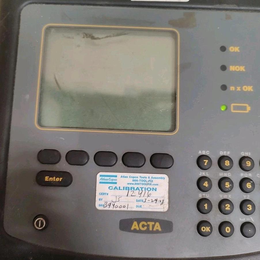 Used USED ATLAS COPCO ACTA 3000 - 8092 1133 40 TORQUE ANALYZER