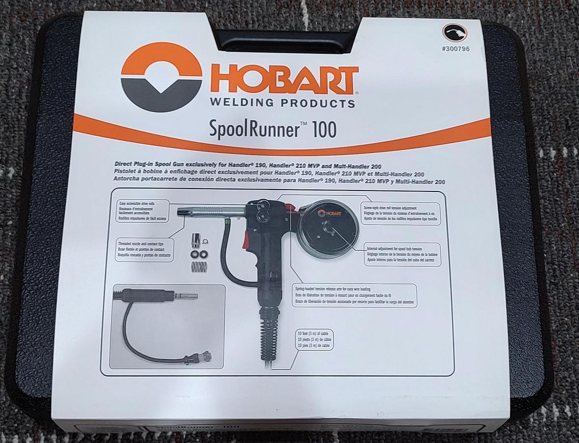 BRAND NEW Hoboart 300796 SpoolRunner™ 100 Direct Plug-in Spool Gun for Handler® 190, Handler® 210 MVP, and Multi-Handler 200
