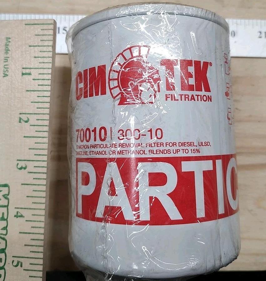 NEW Cim-Tek 70010 300-10, Particulate Filter 10 Micron Gas Diesel ULSD Ethanol
