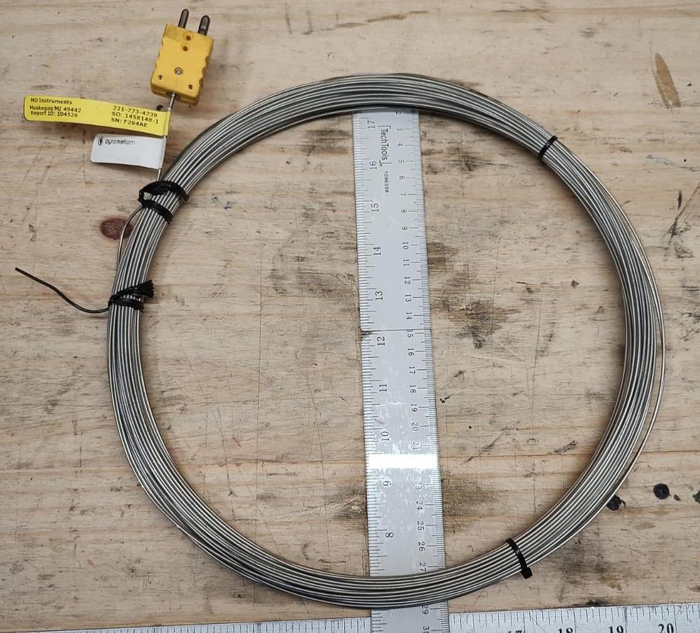 NEW PYROMATION K13UZM-1776-00-4 TYPE K Insulated Wire Type THERMOCOUPLE