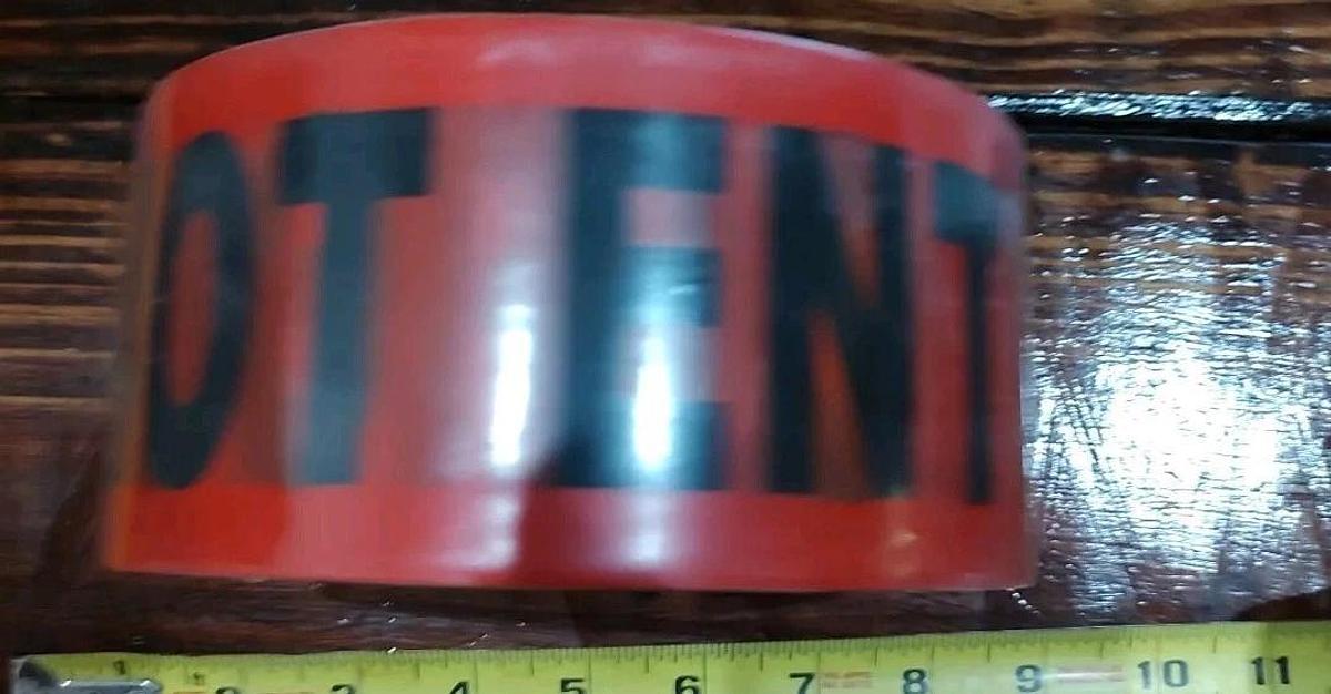 BRAND NEW Specfit 11522356 3" X 1000ft RED DANGER DO NOT ENTER Barricade TAPE