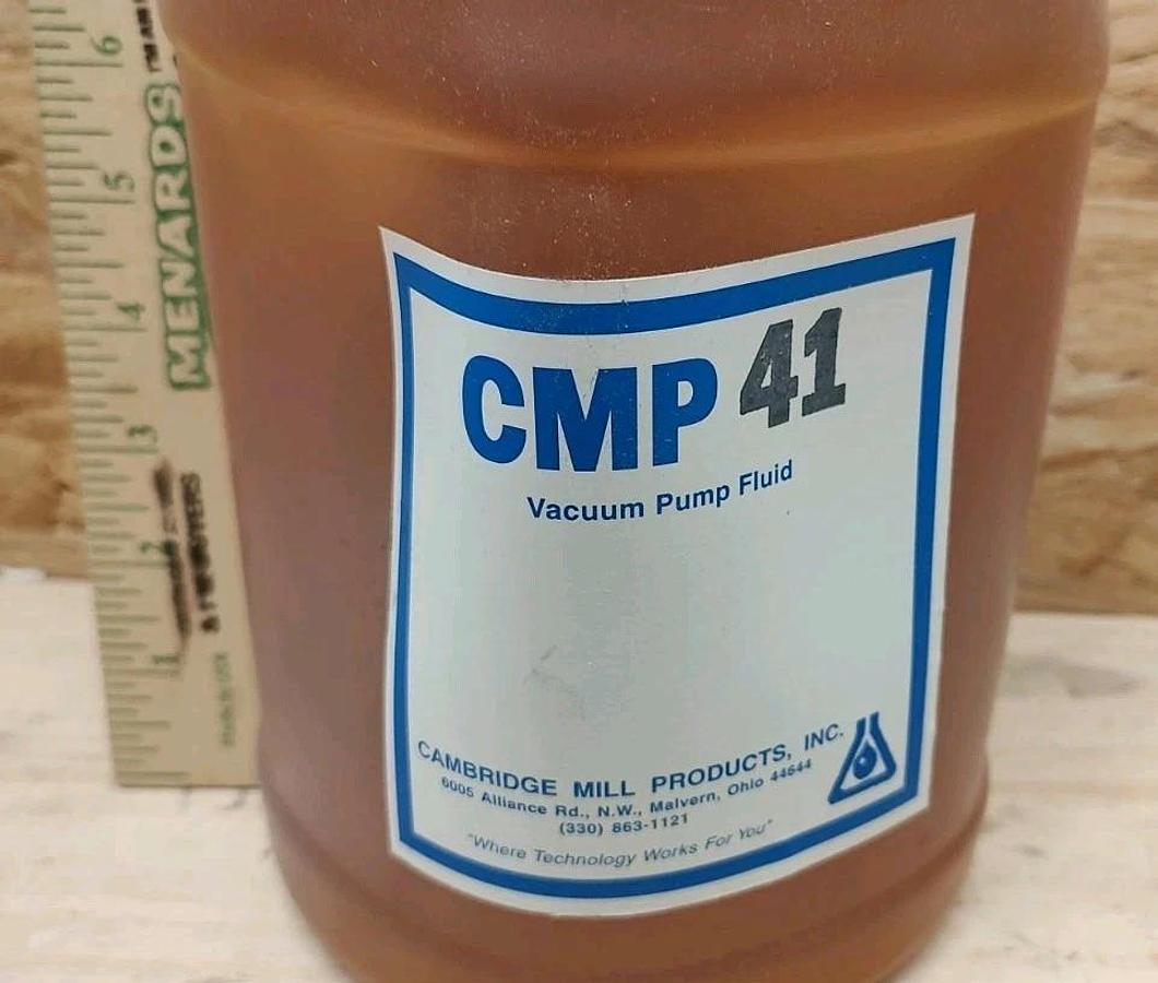 NEW & Sealed 1 Gallon Jug Cambridge Mill Products CMP 41 Vacuum Pump Oil