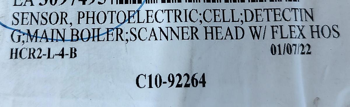 Used NOS ABB C10-92264 SAFE FLAME SCANNER ASSEMBLY / Photoelectric flame sensor