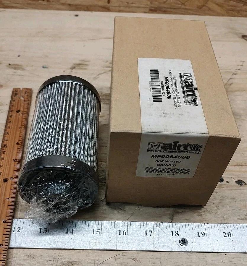 NEW MAIN FILTER INC MF0064000 RHR160G10V CCN-D/D HYDRAULIC CARTRIDGE FILTER