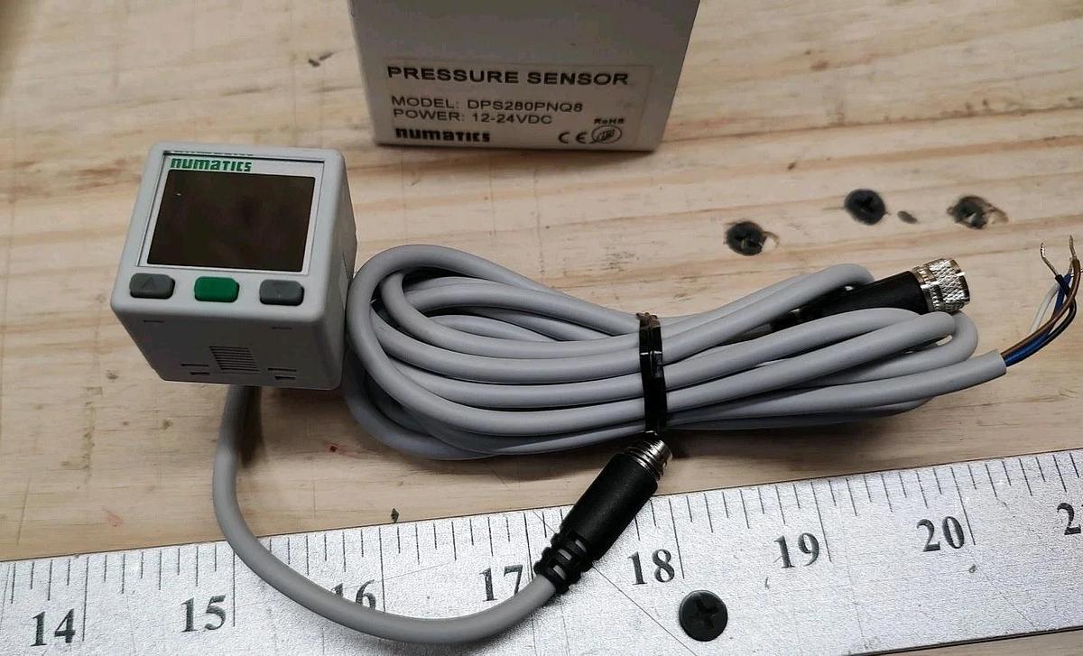 NEW Numatics DPS280PNQ8 Digital Pressure Switch 0-145psi PNP 12-24VDC