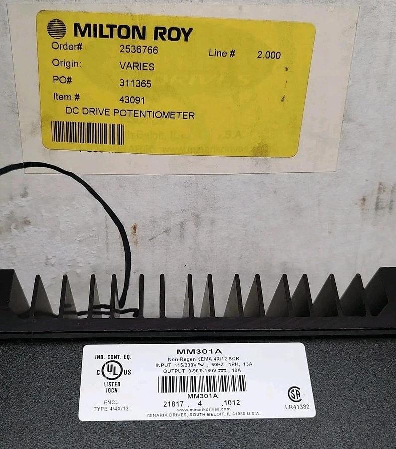 NEW Minarik Drives MM301A DC Motor Controller