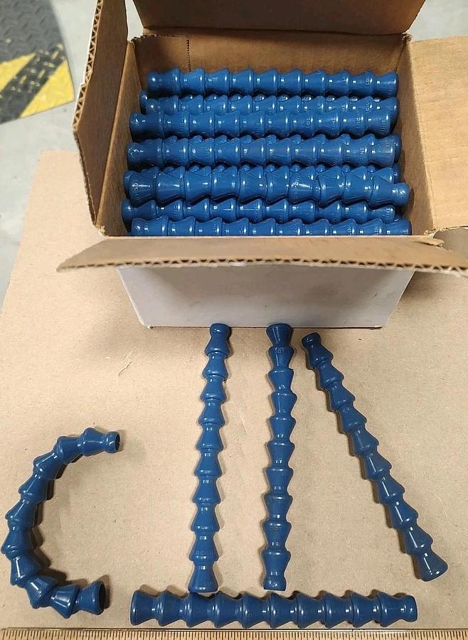 NEW Lot Of 55 Loc-Line 49420 1/4" X 6" BLUE Hose Segments Bulk OVER 25 Ft
