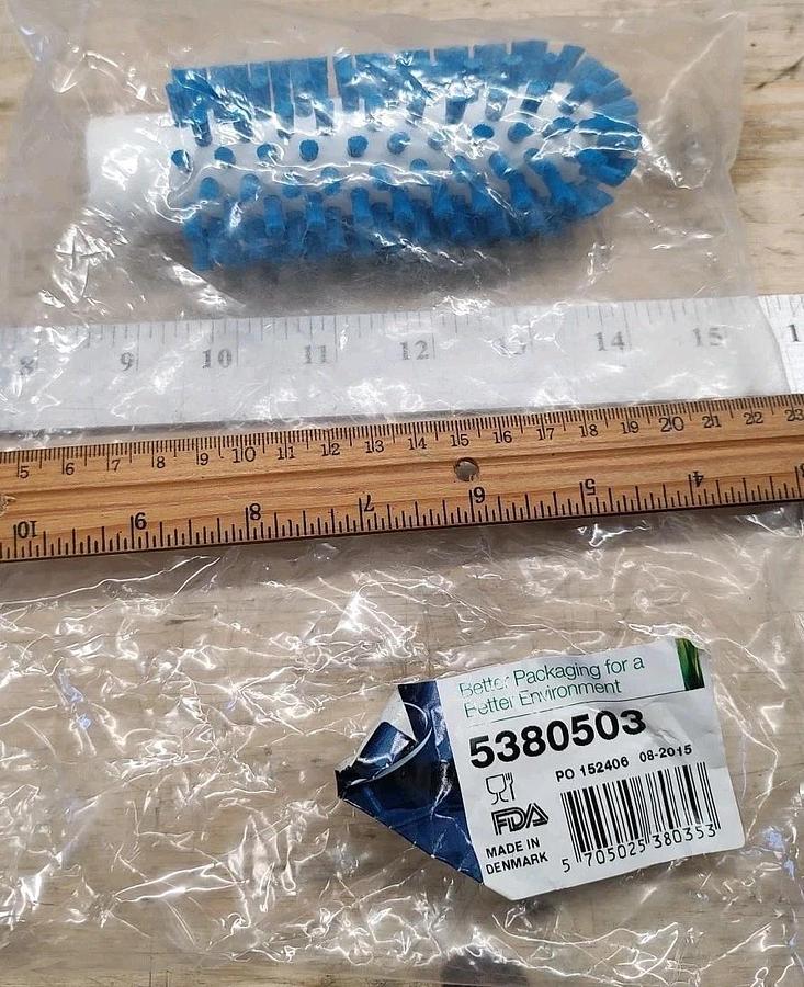 NEW Vikan 5380503 2" Pipe Cleaning Brush Head Blue, Stiff